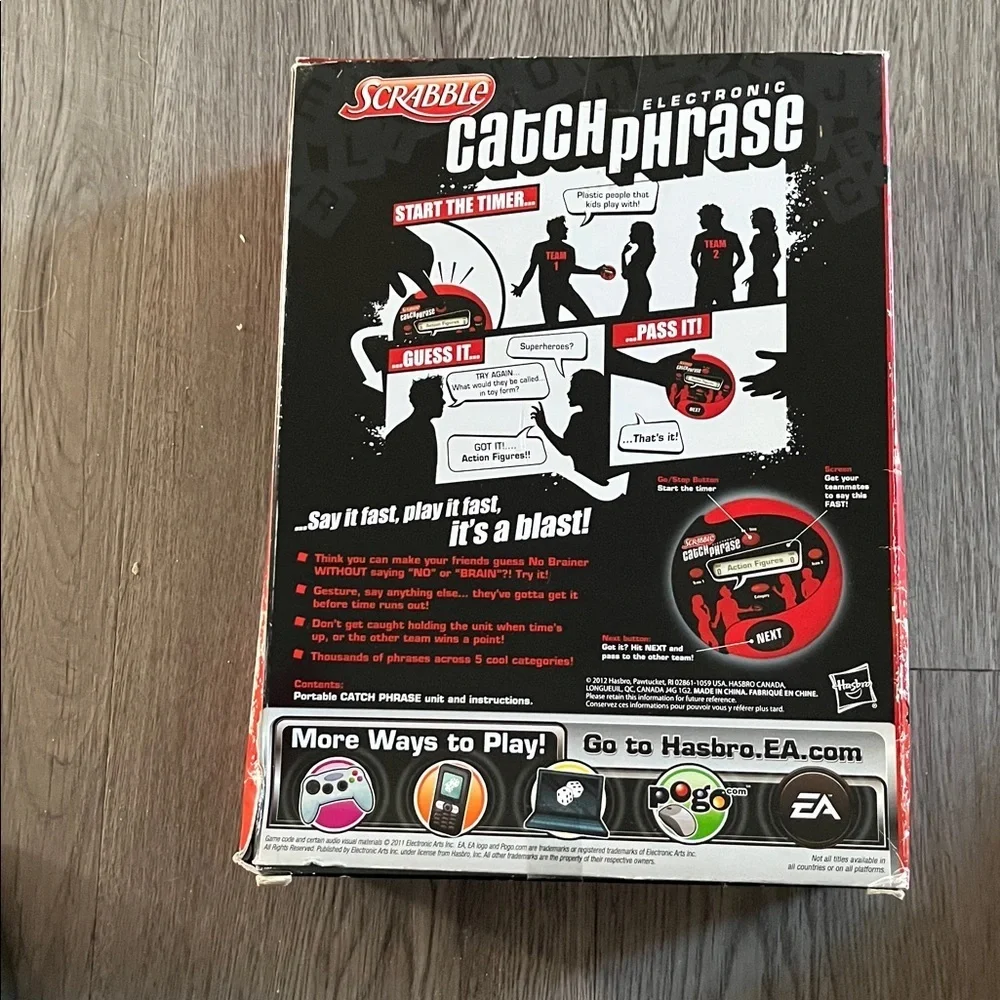 Hasbro Red Electronic Catch Phrase Game